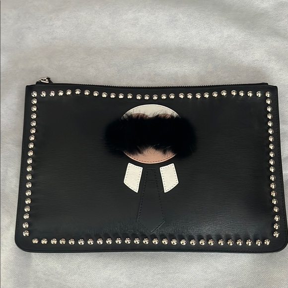 Fendi Karlito Clutch EUC - Picture 1 of 9